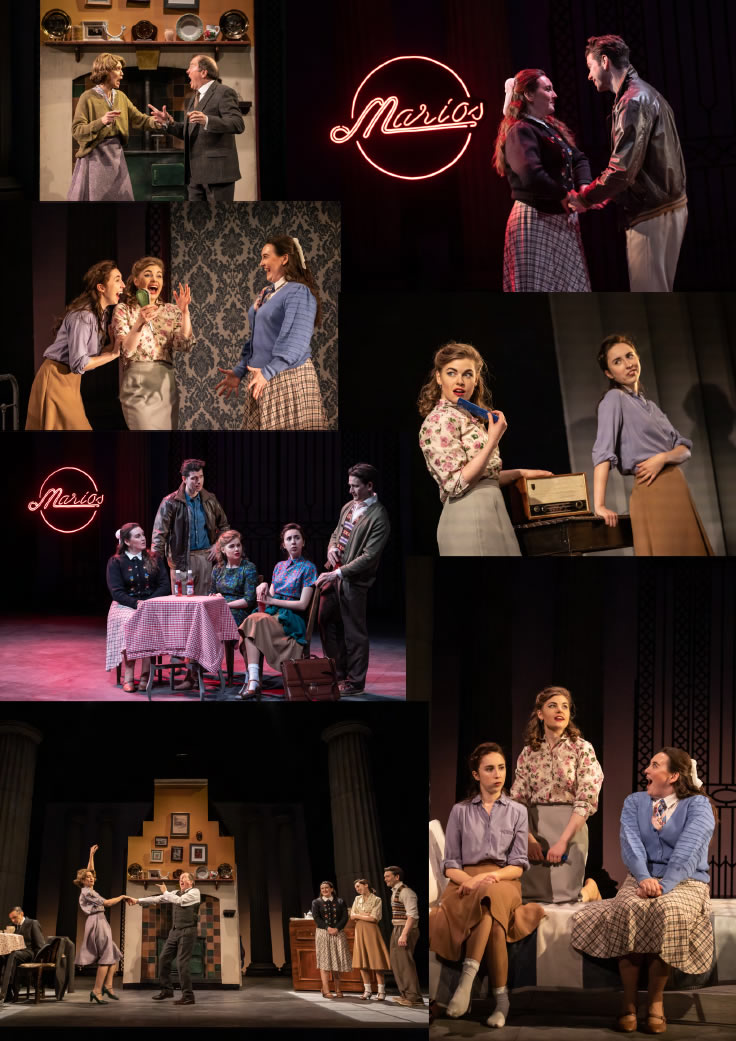 montage of photos from Circle of Friends stage play 2022